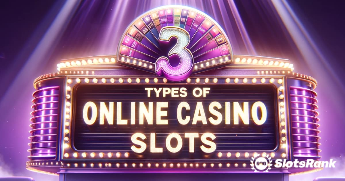 Utforsk de forskjellige typene online kasino spilleautomater