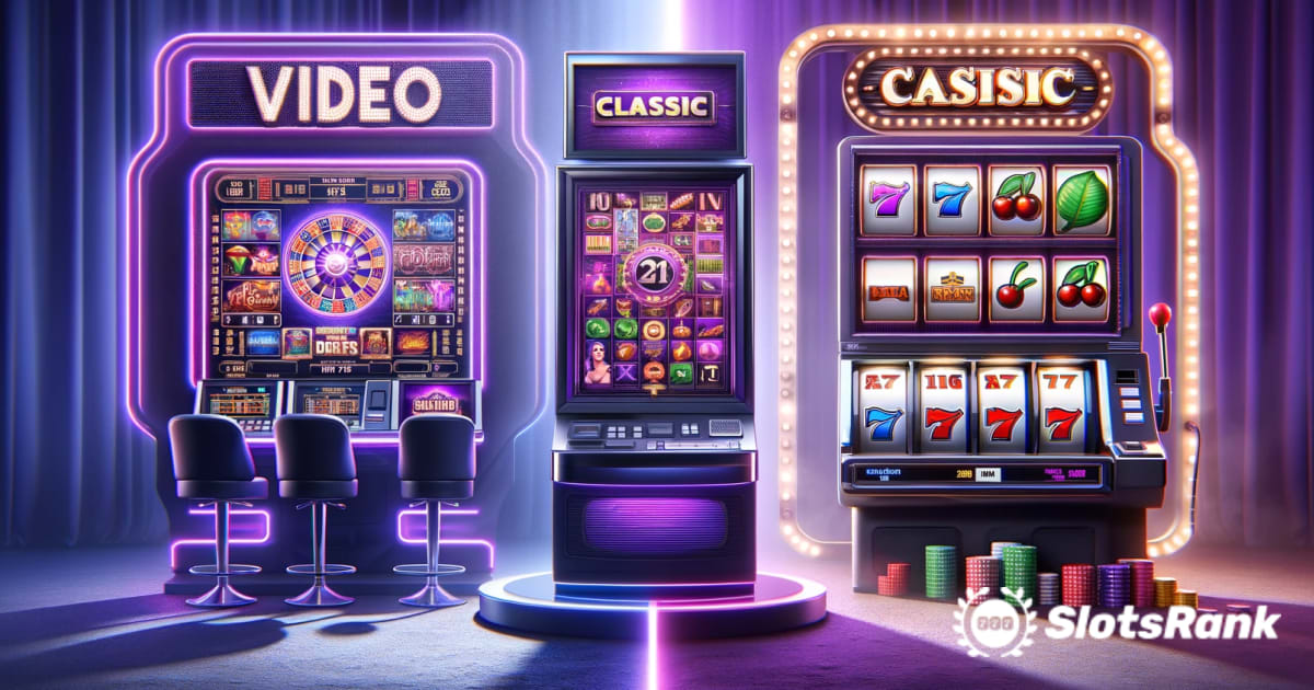 Video vs klassiske online kasinospilleautomater: Hvilken er best?