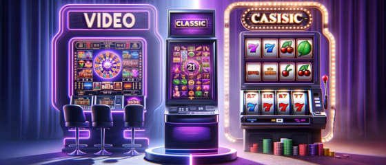 Video vs klassiske online kasinospilleautomater: Hvilken er best?
